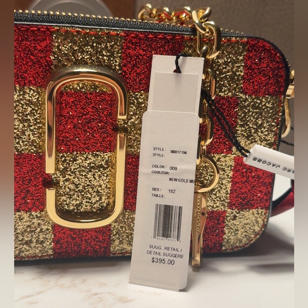 Marc Jacobs The Snapshot Red and Gold Glitter RARE‼️🚨🚨💥💥 - Picture 8 of 9